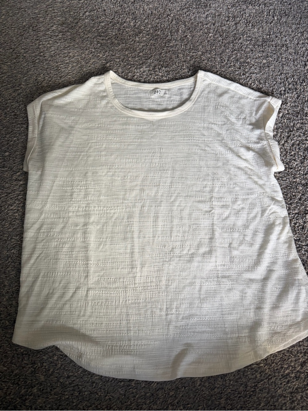Maurices White Short-Sleeve Crewneck Tee